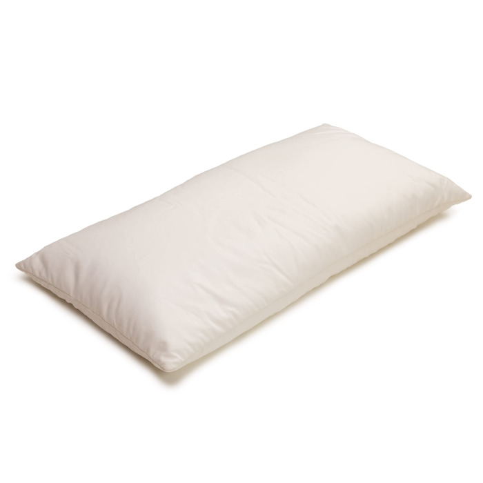 Позиціонна подушка GIRAFFENLAND, подушка для голови або подушка для сну 80x40 см з намистинами EPS та блискавкою, 1-2 мм, колір білий