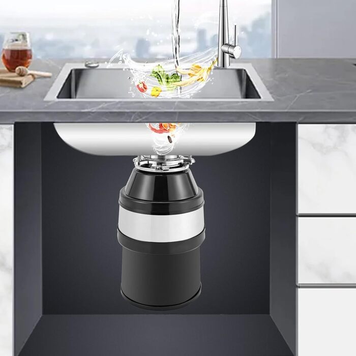 Вт 1,4 л Подрібнювач кухонних відходів, Подрібнювач їжі, Руйнівник відходів, Утилізація харчових відходів Побутова раковина Сміттєвий млин, Кухонні харчові відходи Подрібнювач сміття Подрібнювач їжі, 560