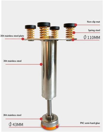 Регульований по висоті кронштейн для утилізації відходів Кронштейн для завантаження кухонних відходів зменшує вібрацію та шум 28-38 см