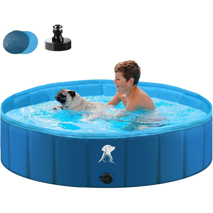 160 * 30CM Dog Bath Bath Stable Swimming Pool Pet Baby Swimming Pool Non-Slip Portable Blue, 160 * 30CM Dog Bath Bath Stable Swimming Pool Pet Baby Swimming Pool Non-Slip Portable Blue