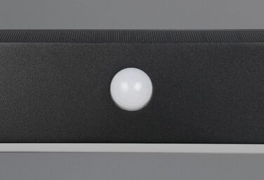 Гібридний сонячний LED-настінний світильник Reality Leuchten R23306102, сріблястий/чорний пластик, 6 Вт, з датчиками руху та освітленості, орієнтаційне світло