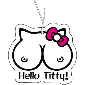 Ароматичне дерево з мотивом Hello Titty, автомобільний дозатор ароматизаторів, автомобільний тюнінг ароматизаторів, автомобільний