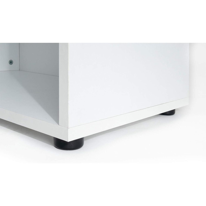 Полиця mbelando, книжкова шафа, окремостояча полиця, дерев&39яна полиця, бічна полиця, офісна полиця Trio 5&39 White White 5 відділень