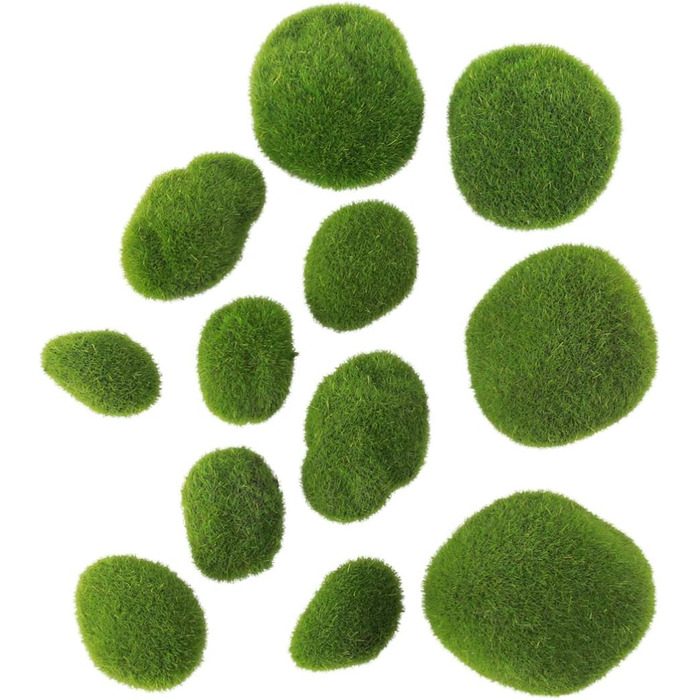 Штучні мохові камені казковий садовий мох скелі ляльковий будиночок квітковий горщик DIY прикраса, 12 шт.