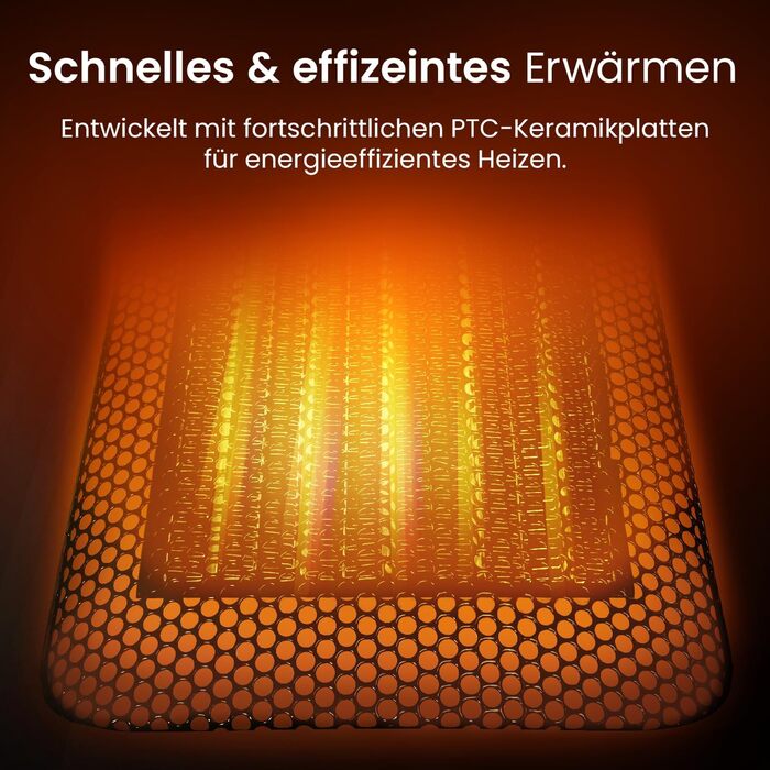 Керамічний вентилятор-обігрівач Pro Breeze з пультом дистанційного керування та 7 режимами нагріву - Електричний радіаційний обігрівач потужністю 2000 Вт із захистом від перегріву та 24-годинним таймером - Енергозберігаючий еко-режим та тиха робота, колив