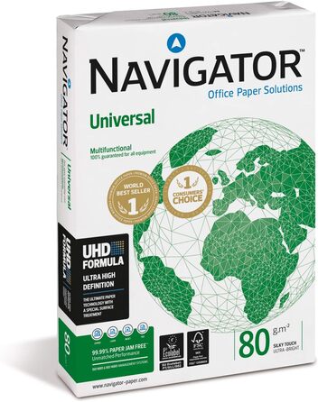 Навігатор Універсальний Папір NAV1017, 80 г/м, А3, Білий, 500 арк.