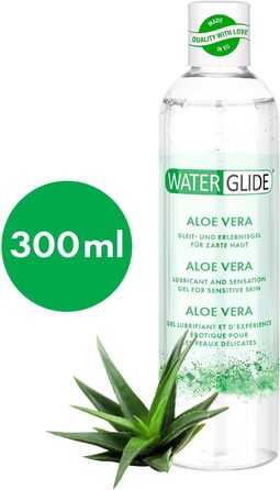 Водорозчинний лубрикант та масажний гель Waterglide Aloe Vera, 300 мл