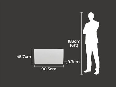 Електричний радіатор Adam Solis з керамічним сердечником потужністю 2000 Вт білого кольору