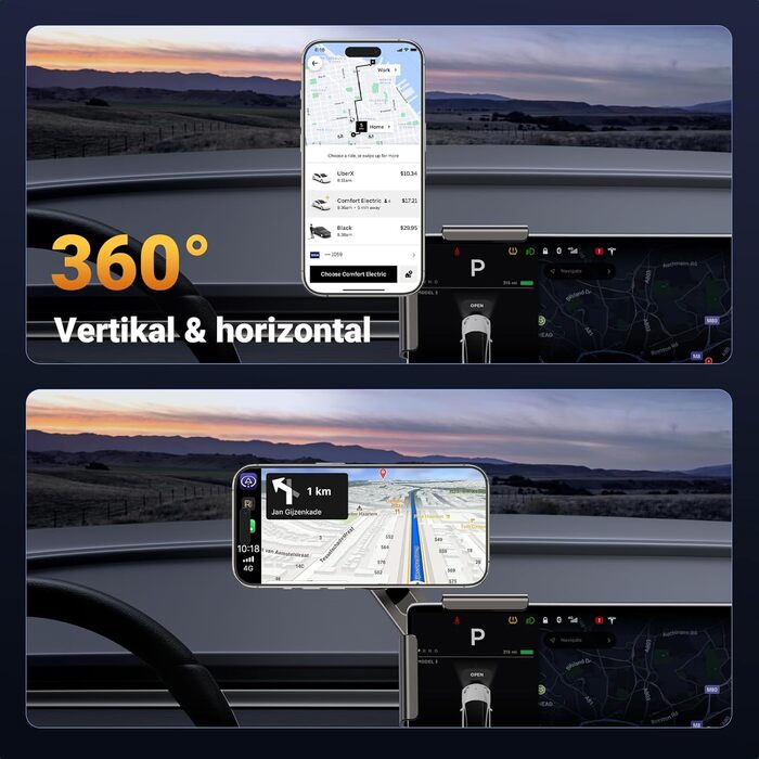 Автомобільний магніт UGREEN для тримача мобільного телефону для Tesla, сумісний з автомобільним тримачем MagSafe, поворотний автом