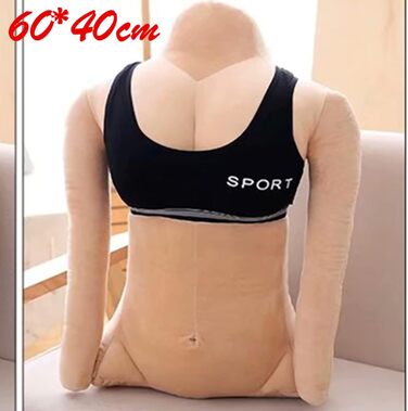 Допоміжна плюшева подушка Pssopp, зручна, форми тіла (гарненька дівчинка приблизно 58 см (див. деталі)) Гарненька дівчинка приблизно 58 см (див. деталі) Гарненька дівчинка приблизно 58 см (див. деталі)