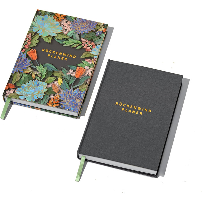 Щоденник успіху BACKWIND PLANNER - Ваш 12-тижневий щоденний планувальник для сталих змін з міні-звичками - Бездатований планувальник справ А5 - Щоденник - Тижневий планувальник - Квіткова обкладинка