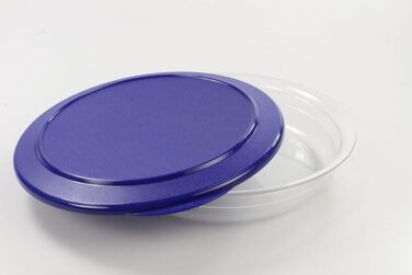 Сервірувальна миска TUPPERWARE Table Pearl 1.3 л, середня, синя, плоска, без обідків