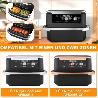 Аксесуари для фритюрниці Ninja Foodi Flexdrawer AF500 10.4 л, силіконова форма для аксесуарів для фритюрниці, аксесуари для фритюрниці з силіконовою вставкою для двозонної фритюрниці (110.4 л і 25.2 л)