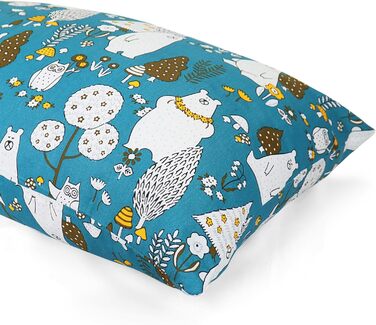 Дитяча подушка з наволочкою, м'яка органічна бавовна, дитяча подушка для сну, можна прати в пральній машині, гіпоалергенна, підход