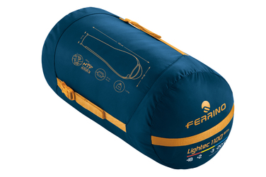 Спальний мішок Ferrino Lightec SM 1100/-3°C Blue/Yellow Left (86650IBB)