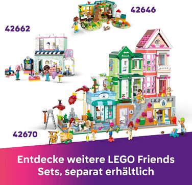 Кімната Пейслі LEGO Friends - Іграшка для рольових ігор - Подарунок для дівчаток віком від 6 років - Набір з 2 мініфігурками, фігуркою кролика та гітарою - Креативний ігровий набір для дітей 42647