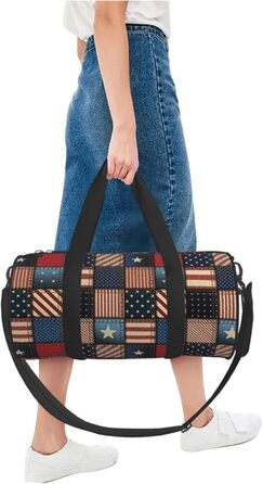 Дорожня сумка Метелики Монарх містка, легка та довговічна. Ідеальний подарунок для подорожей, відпустки, ділових поїздок та іншого. Дизайн у стилі американського прапора, універсальний розмір.