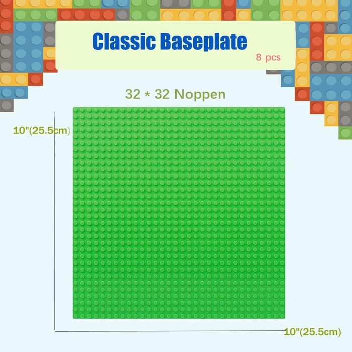 Набір базових пластин Guihumz, 8 штук, 25.5 x 25.5 см