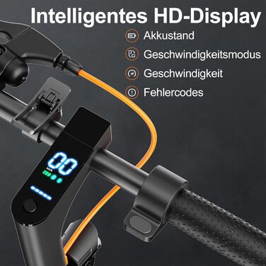 Електросамокат TODIMART серії T з допуском до дорожнього руху, запас ходу 30 км, двигун 350 Вт, стільникові шини 8,5 дюймів, подвійна гальмівна система. Електросамокат для дорослих T3 ABE (30-35 км)