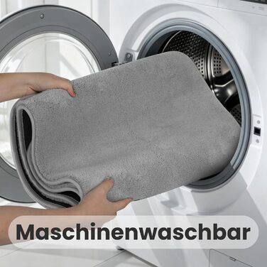 Килимок для ванної Sour Lemon, нековзний, 50x120 см, сірий килимок для ванної з мікрофібри, килимок для ванної, що миється, м&39який та пухнастий килимок для ванної, абсорбуючий килимок для душу, ванни, туалету, сірий, 50 x 120 см