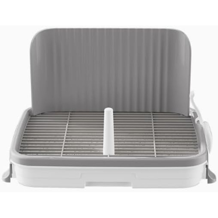 Туалет для собак Factorys, Туалет для собак, Туалет для собак, Туалет для цуценят, Міцний, Міцна станція для сечовипускання, Багатофункціональний туалет для собак, Кімнатний туалет для собак, (Сірий, 537x31 см) 537x31 см Сірий