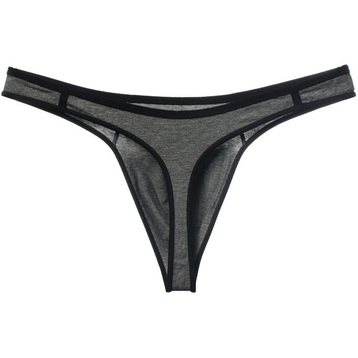 Стрінги чоловічі RSLOVE, бавовна, T-подібна спинка, чорний/сірий/червоний, 3 шт.