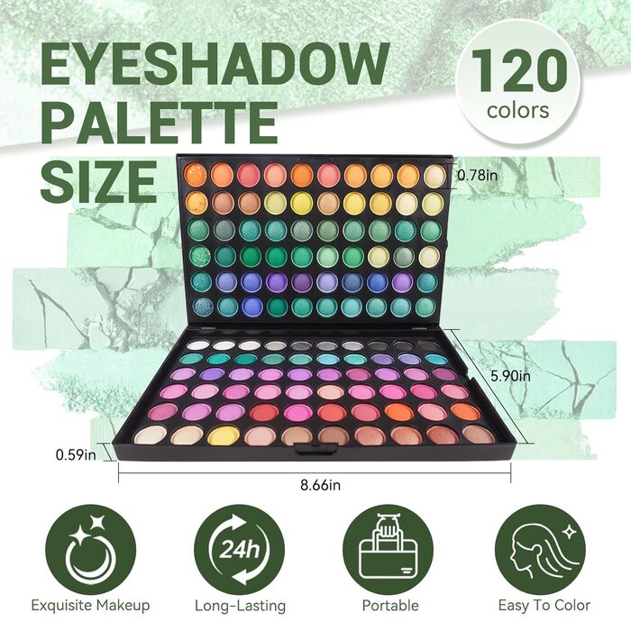 Палітра тіней BrilliantDay (120 кольорів)