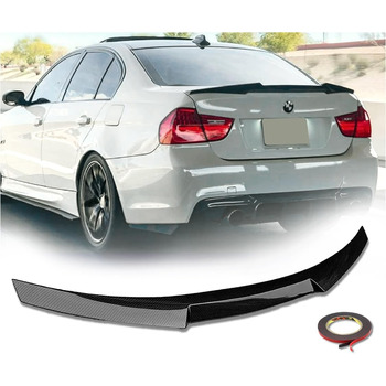 Задній спойлер MpTuned для BMW E90 M4 Look Carbon для BMW 3 Series 2004 2006 2007 2008 2009 2011 M Тюнінг Седан 4-дверний 318i 320i 330i 340i M340i 318d 320d 330D 330D 40d m340d ABS пластик