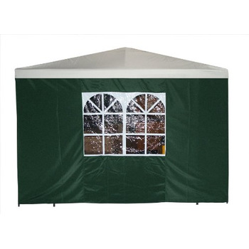 Бічна панель для павільйону 3x3 метри з вікном, зелена
