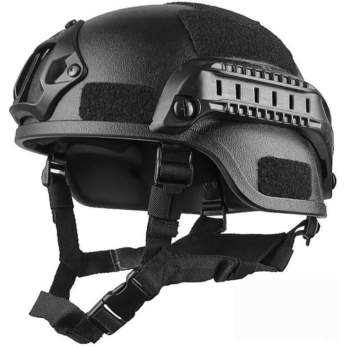 Шолом Fast Airsoft, м&39який велосипедний шолом, універсальний пейнтбольний шолом, кріплення NVG, захисний захист від ударів для полювання, чорний, 22.05-23.62