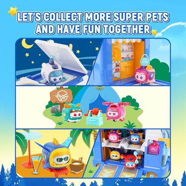 В-1 Super Pets Mini Base з супер вихованцем Jett & Dizzy, іграшки для 3 4 5 6 7 8 9 10-річних хлопчиків і дівчаток Jett & Dizzy Base, 2-