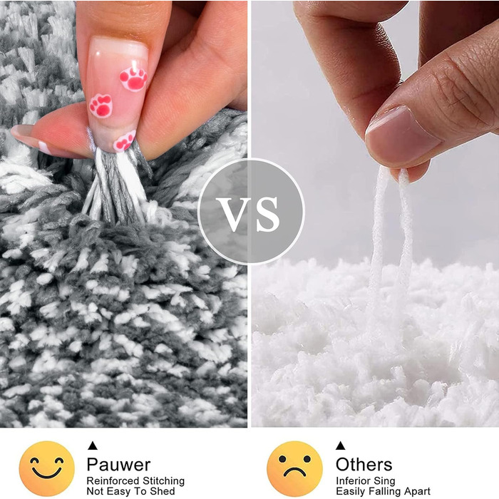 Ультра товстий килимок для ванної Набір килимків для ванної 3 шт. м'який килимок для душу з високим ворсом Килимок для ванної Кили