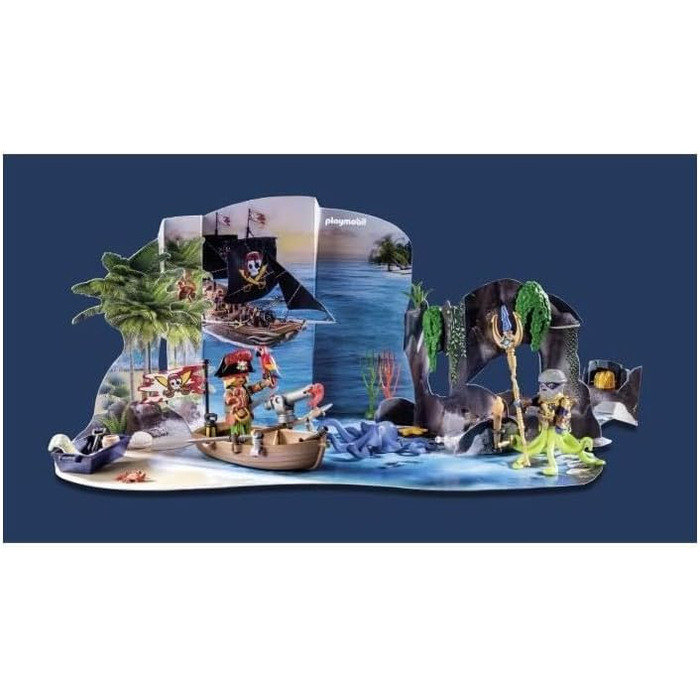 Адвент-календар PLAYMOBIL Pirate 71636, 98 деталей