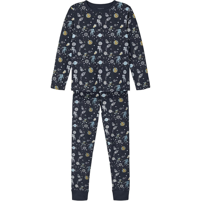 Комплект піжам для хлопчика NAME IT, принт 134-140, темно-сапфіровий