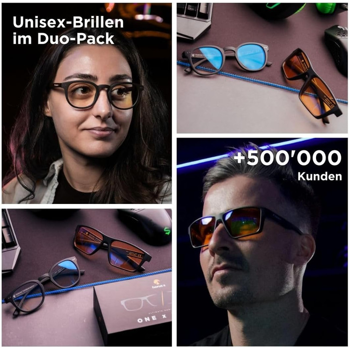 Окуляри з фільтром синього світла Horus X для чоловіків та жінок Blue Light Glasses