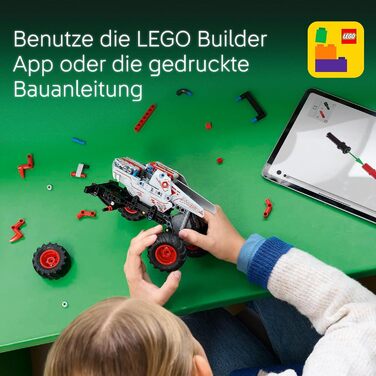 Іграшка-монстр-вантажівка з функцією відкатування, конструктор для дітей, подарунок для хлопчиків і дівчаток від 7 років 42200