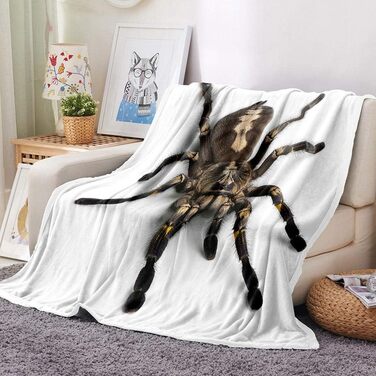 Ковдра з європейського тарантула, дитяча ковдра, ковдра на диван, плюшева ковдра, пухнаста м&39яка ковдра, покривало для дивана та кушетки, постільна білизна, вовняна ковдра - 150x180 см