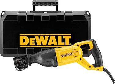 Шабельна пила DEWALT потужністю 1100 Вт (довжина ходу 29 мм, макс. пропил (деревина) 280 мм, вкл. кейс для транспортування), DWE30