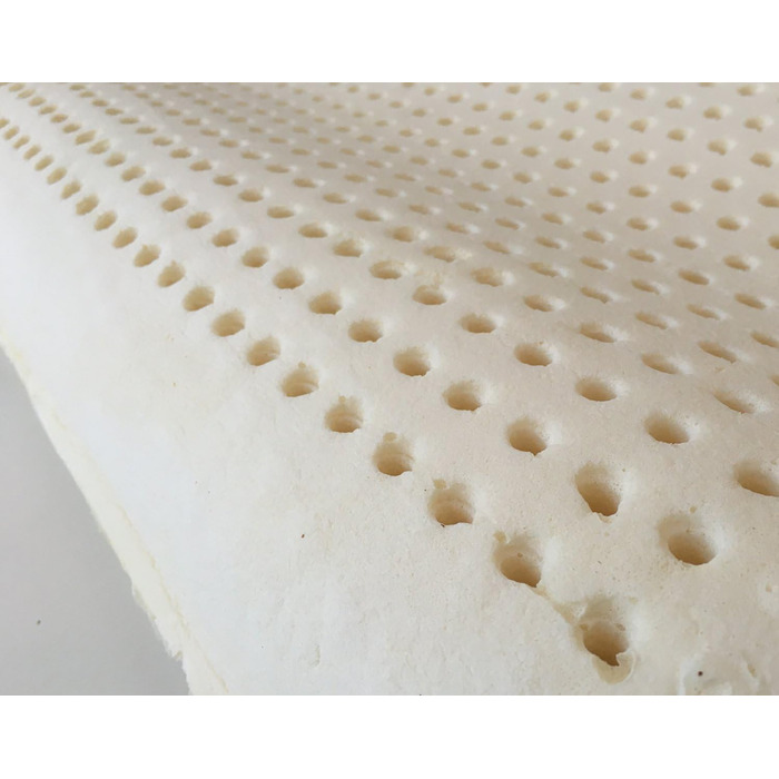 Подушка з натурального латексу, модель з подвійною хвилею - Перфорована латексна подушка, ультрадихаюча, природний та здоровий відпочинок - максимальний комфорт, ергономічна, антибактеріальна - 100 зроблено в Італії