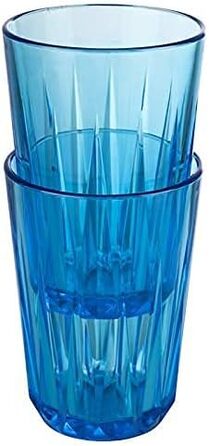 Набір з 6 високоякісних пластикових склянок Tritan об'ємом 0,2 літра, без вмісту BPA, кришталевий вигляд, ударостійкі багаторазові