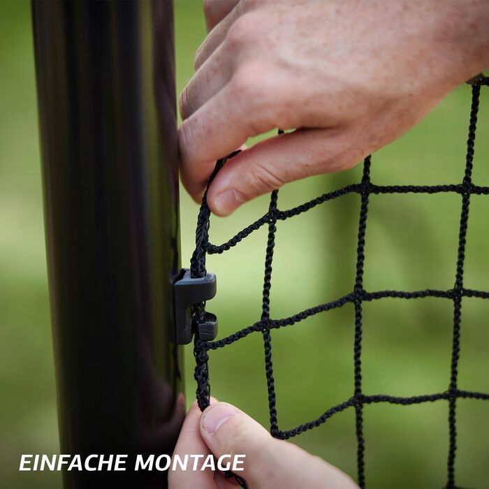 Футбольні ворота BERG SportsGoal для саду та тренувань Міцні металеві ворота з прецизійною сіткою Всепогодні футбольні ворота для дітей та дорослих Легке складання Ідеально підходять для тренувань зі стрільби M (240x160)