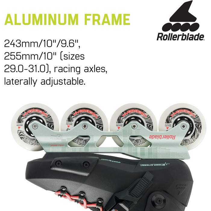 Жіночі роликові ковзани Rollerblade Twister XT для фітнесу, чорний/м'ятний, міські роликові ковзани 8/8.5