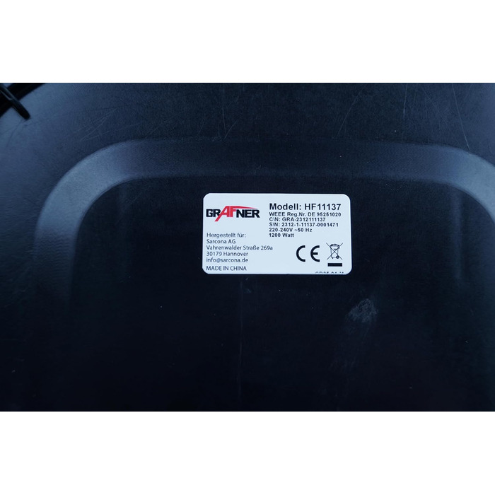 Фритюрниця Grafner XL 3,6 літра, 1200 Вт, система приготування 360, кошик для смаження з антипригарним покриттям, таймер на 30 хвилин, плавне регулювання температури до 200C, фритюрниця без жиру, фритюрниця без олії