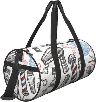 Спортивна сумка, дорожня сумка, сумка для фітнесу, сумка для перукарні, однотонний стиль, з принтом, сумка на ніч, чорна, універсальний розмір, сумка для подорожей