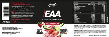 Порошок Wehle EAA, полуниця-лайм, 500 г