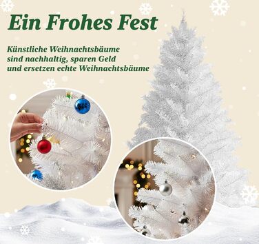 Штучна ялинка 120 см біла Homewit