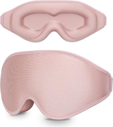 Маска для сну, 100 світлонепроникна маска для сну, 3D накладки на очі з регульованим ремінцем, піна з пам'яттю, нічна пов'язка для
