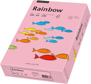 Папірус 88042546 принтер Папір Rainbow 120 г/м, А4 250 аркушів рожевий