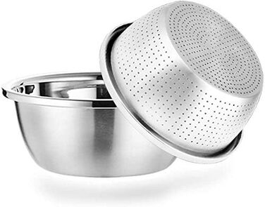 Сталеве ситечко, ситечко з нержавіючої сталі, металеве ситечко та миски, сушарка з чашею, кухонне ситечко, сушарка для тіста, сала
