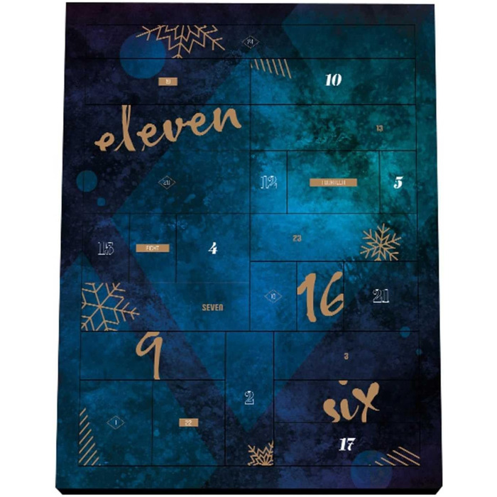 Еротичний адвент-календар Magic Shiver, 2025, 24 секс-іграшки для пар, синій